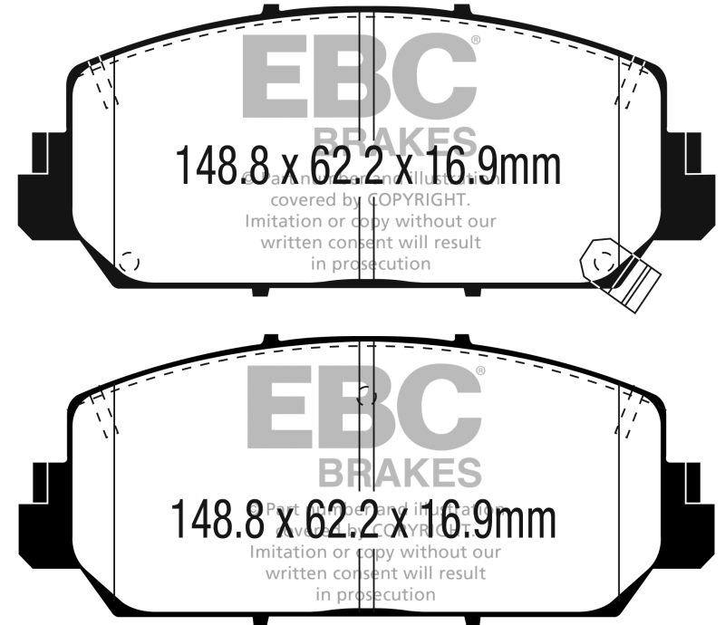 EBC S2 Brake Pad and Rotor Kit (1x ebcUSR7606, 1x ebcDP23049) thumbnail 9