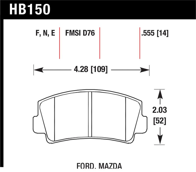 HAWK HP+ Brake Pad Sets