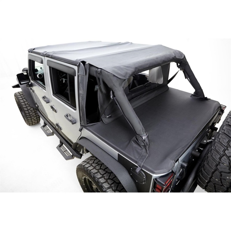 Rampage 2007-2018 Jeep Wrangler(JK) Unlimited 4-Door Tonneau Cover - Black Diamond thumbnail 3