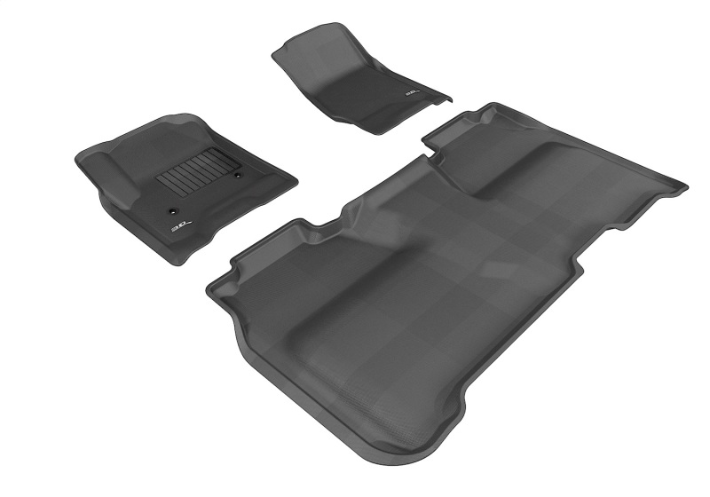 3D MAXpider 14-19 GMC Sierra 1500 Crew Cab / 2500HD / 3500HD Crew Cab Kagu Black Full Set thumbnail 2