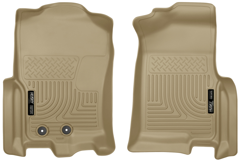 Husky Liners 2015 Ford Expedition/Lincoln Navigator WeatherBeater Front Tan Floor Liners thumbnail 4