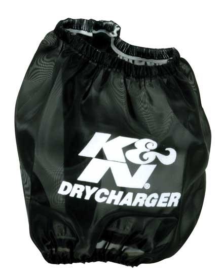 K&N Drycharger Air Filter Wrap-Round Tapered Black 4.75in Base ID x 4.5in Top ID x 4.75in H thumbnail 3