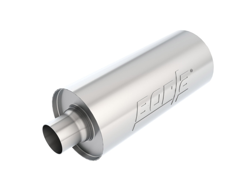 Borla Universal Performance 2.5in Inlet/Outlet Stainless Racing Muffler thumbnail 2