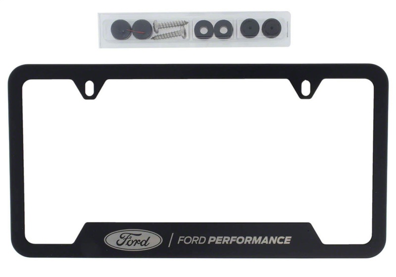 Ford Racing Stainless Steel Ford Performance License Plate Frame - Black thumbnail 5
