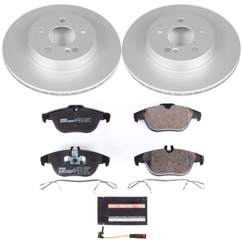 Power Stop 13-14 Mercedes-Benz E350 Front & Rear Euro-Stop Brake Kit (1x psbESK5626, 1x psbESK6640) thumbnail 4