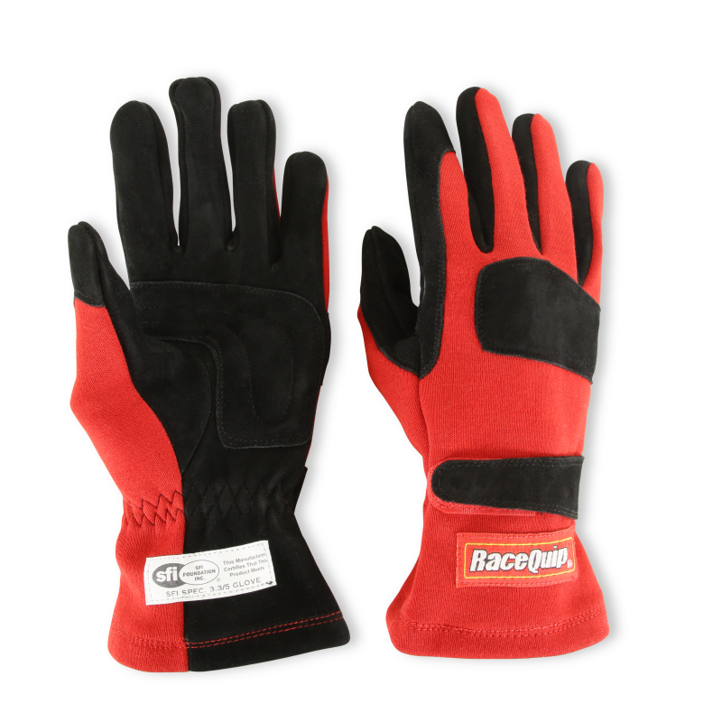 RaceQuip Red 2-Layer SFI-5 Glove - Small thumbnail 3