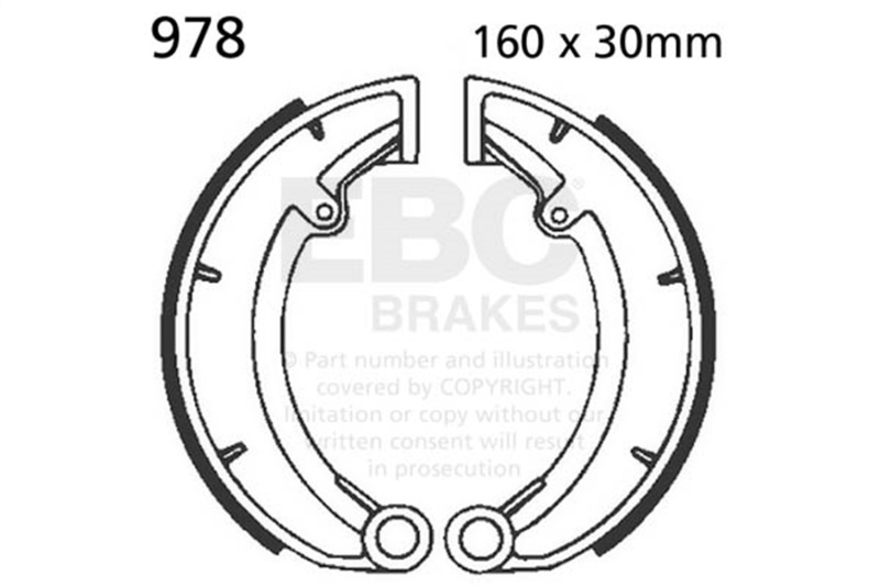 EBC 93-98 Muz 500 Country Rear Brake Shoe