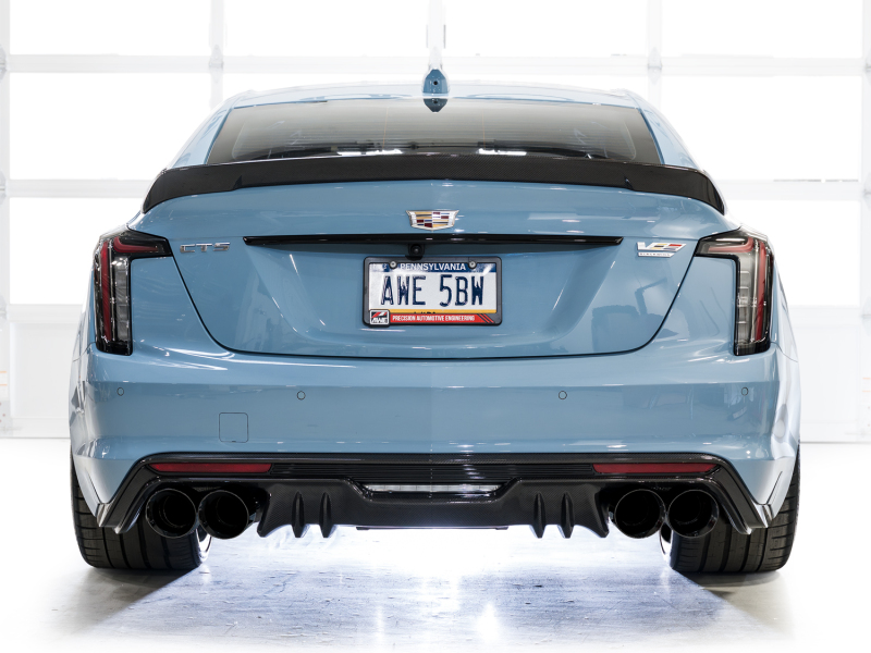 AWE Tuning 22-26 Cadillac CT5-V Blackwing SwitchPath Exhaust - Diamond Black Tips thumbnail 2
