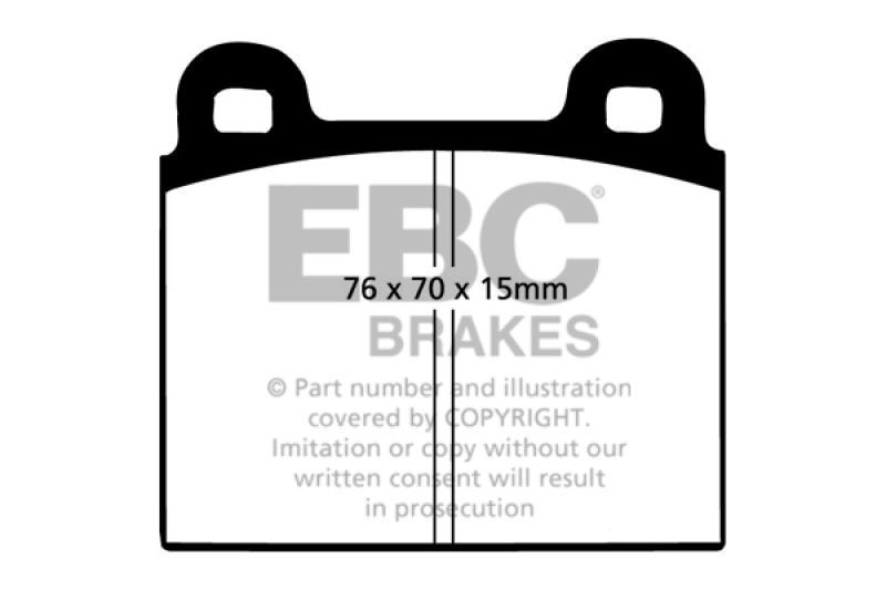 EBC 69-75 Ferrari 246 Dino 2.4 Bluestuff Front Brake Pads thumbnail 5
