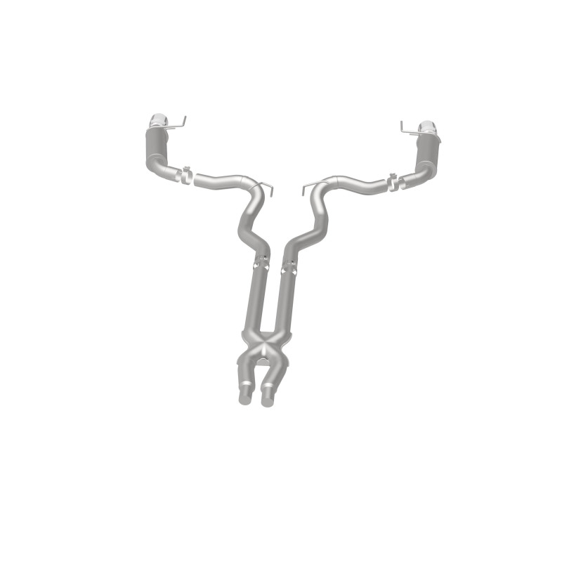 MagnaFlow Cat Back, SS, 3in, Competition, Dual Split Polished 4.5in Tips 2015 Ford Mustang GT V8 5.0 thumbnail 4