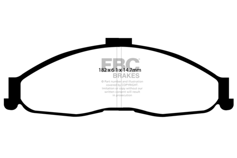 EBC S6 Brake Pad and Rotor Kit (1x ebcGD7005, 1x ebcDP51239NDX) thumbnail 9
