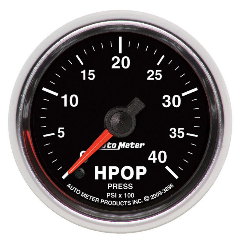 Autometer GS Series 2-1/16in High Pressure Oil Pump 0-4K PSI Digital Stepper Motor Electrical Gauge thumbnail 4