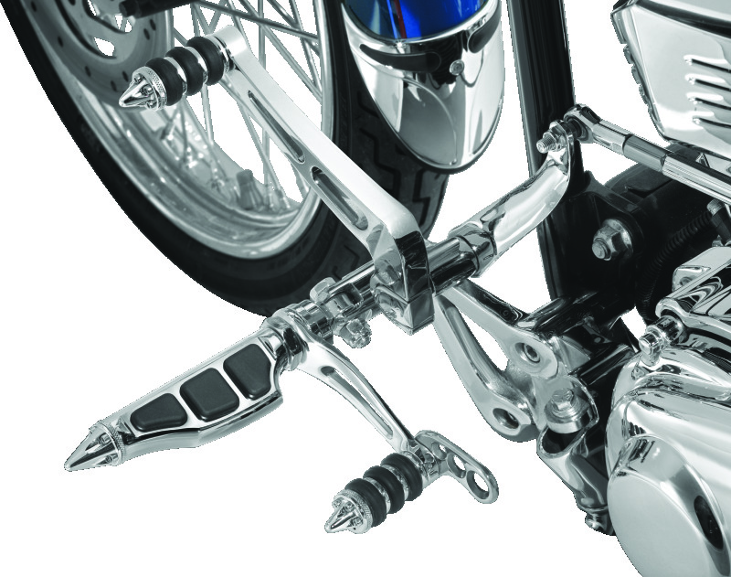 Kuryakyn Stiletto Shift Pegs 4479 Pegs, Steel/Rubber, Chrome/Black, Hardware Included, Each thumbnail 4