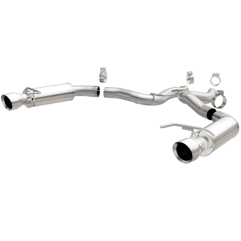 MagnaFlow Axle Back, SS, 3in, Competition, Dual Split Polished 4.5in Tip 2015 Ford Mustang GT V8 5.0 thumbnail 6