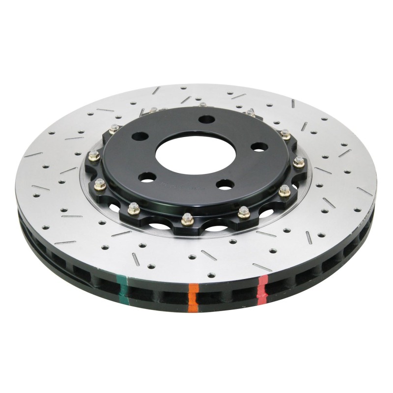 DBA HD Series 5000XS Brake Rotors for 2005-2014 MUSTANG - DBA52113BLKXS Rotor, 5000XS, Vented, Cross-Drilled and Slotted Surface, Iron, Black Painted, Ford, Front, Each thumbnail 3