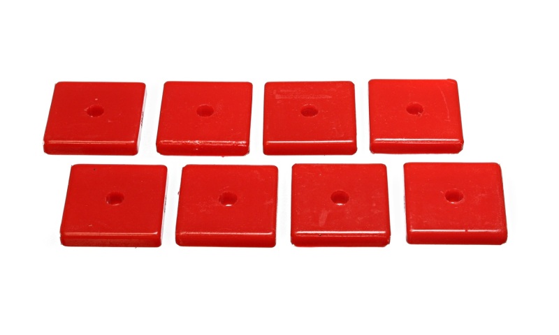 Energy Suspension Square Pad Set 2-1/16in Length x 2-1/16in Width x 3/8in Hole ID x 3/8in H-Black thumbnail 3