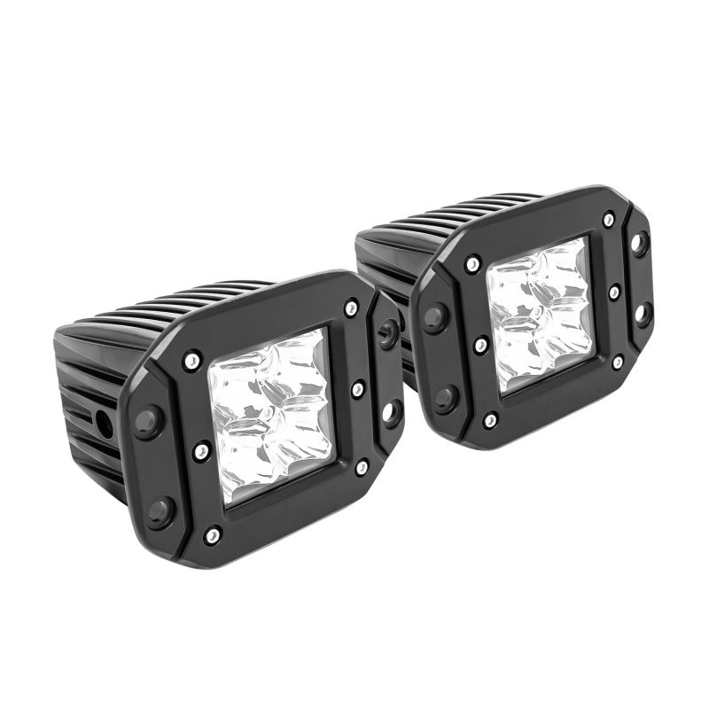 Westin FM4Q 3W Osram w/mounting hardware and pigtail connectors (set of 2) - Black thumbnail 2
