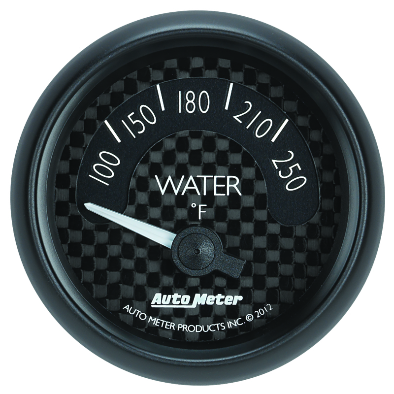 Autometer GT Series 52mm Short Sweep Electronic 100-250 Deg F Water Temperature