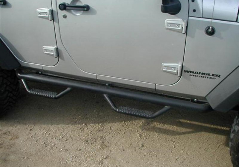 N-Fab Nerf Step 07-17 Jeep Wrangler JK 4 Door All - Tex. Black - W2W - 3in thumbnail 6