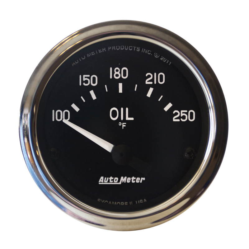 Autometer Cobra 2 1/16in 100-250 Deg Electric Oil Temperature Gauge thumbnail 3