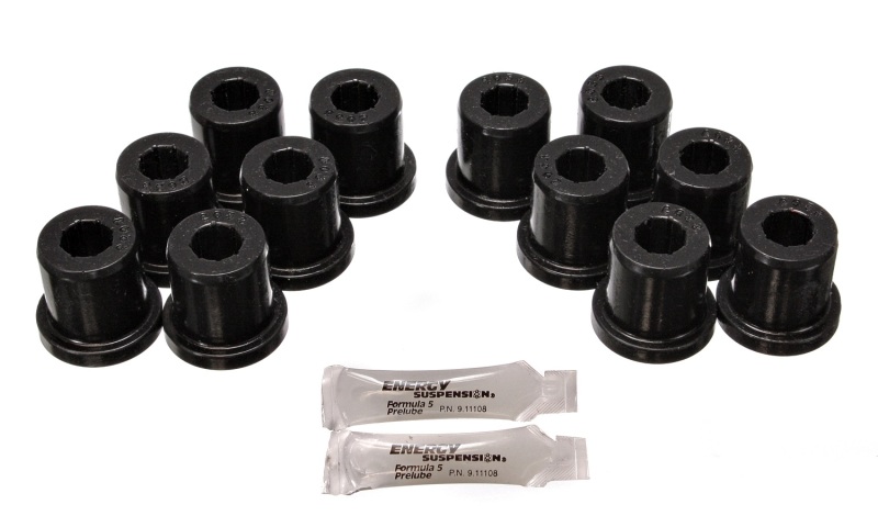 Energy Suspension 81-89 Toyota FJ40/FJ60 Landcruiser 2/4WD Blk Front Leaf Spring Bushing Set thumbnail 4