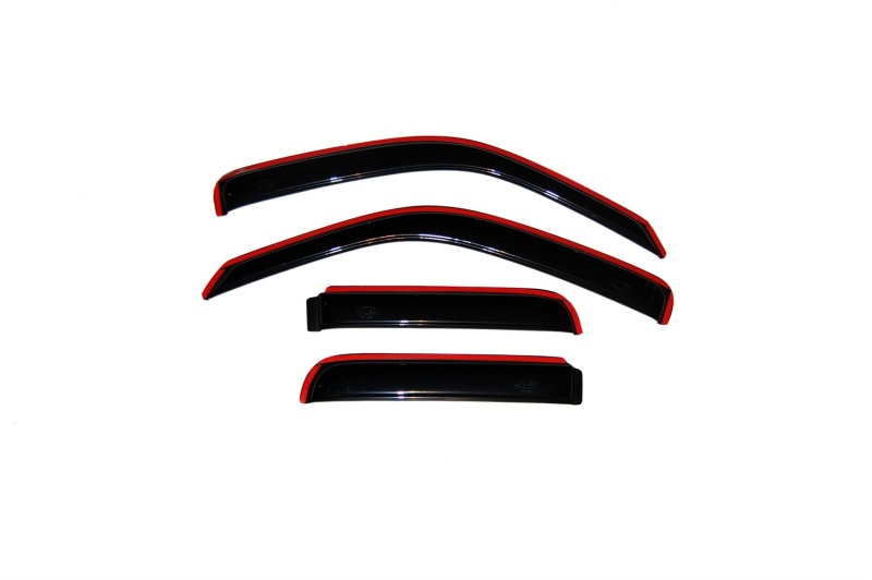 AVS 02-07 Jeep Liberty Ventvisor In-Channel Front & Rear Window Deflectors 4pc - Smoke thumbnail 5