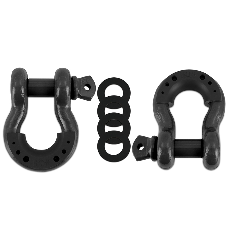Borne Off-Road 3/4 Steel D-Ring Shackle Set 2 Pieces - Gun Metal thumbnail 2