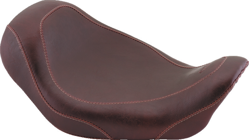 Mustang 06-17 Harley Dyna Wide Tripper Solo Seat - Distressed Brown