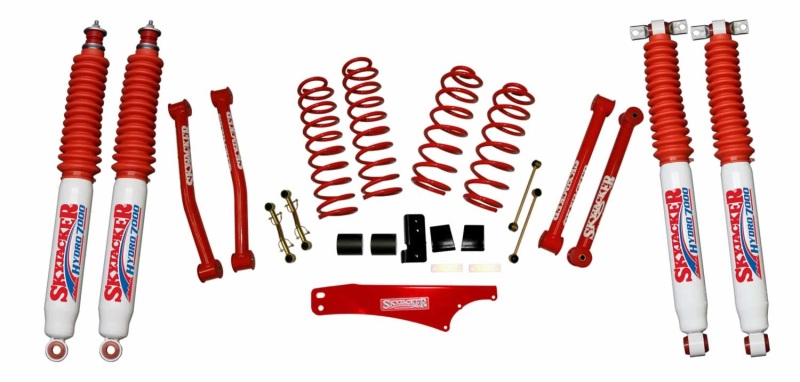 Skyjacker 2.5-3.5"KT,07>JK RED,HYDROS (1x skyJK25FRCR, 1x skyJK2501CR, 2x skyH7035, 2x skyH7037)