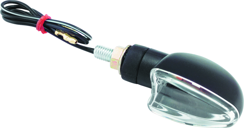 BikeMaster Ministalk Marker Light V-Shape - Black/Clear thumbnail 2