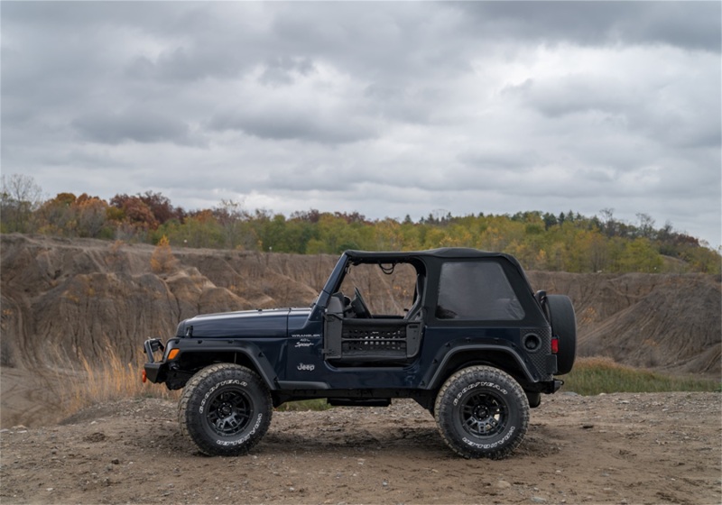 Rampage 97-06 Jeep Wrangler TJ Frameless Trail Soft Top Kit - Black Diamond thumbnail 3