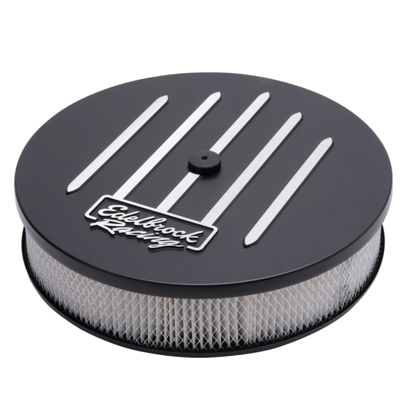 Edelbrock Air Cleaner Racing Series Round Aluminum Top Cloth Element 14In Dia X 3 125In Dropped Base thumbnail 5
