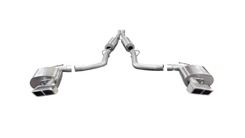 Corsa 2014-2014 Dodge Challenger SRT-8 6.4L V8 Auto Polished Xtreme Cat-Back Exhaust