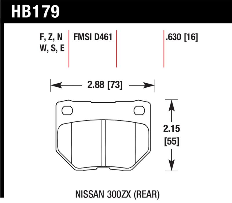 HAWK HPS 5.0 Brake Pad Sets