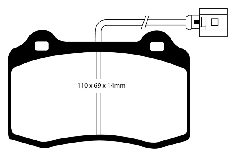 EBC S11 Brake Pad and Rotor Kit (1x ebcDP21140, 1x ebcRK1831) thumbnail 6