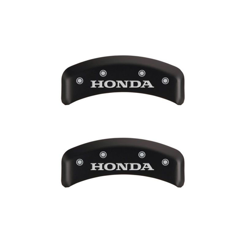 MGP 4 Caliper Covers Engraved Front & Rear Honda Red finish silver ch thumbnail 9