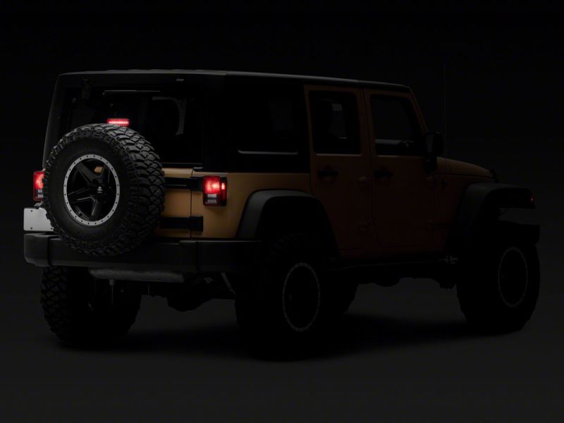 Raxiom 07-18 Jeep Wrangler JK Axial Series Hyper Flash LED Third Brake Light- Smoked thumbnail 3