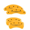 MGP 4 Caliper Covers Engraved Front & Rear Style 2/Chrysler Wing Yellow finish black ch thumbnail 8