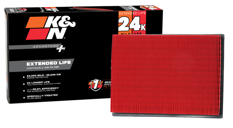 K&N Advantage Plus Air Filter 24K Miles Toyota 4Runner V6-4.0L F/I 10-17 thumbnail 3