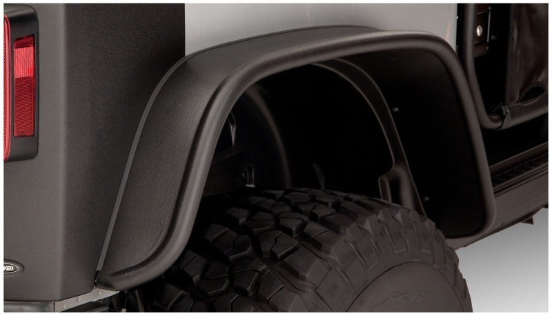 07-18 Jeep Wrangler Flat Style Flares 4pc Fits 2-Door Sport Utility Only - Black - Image 9