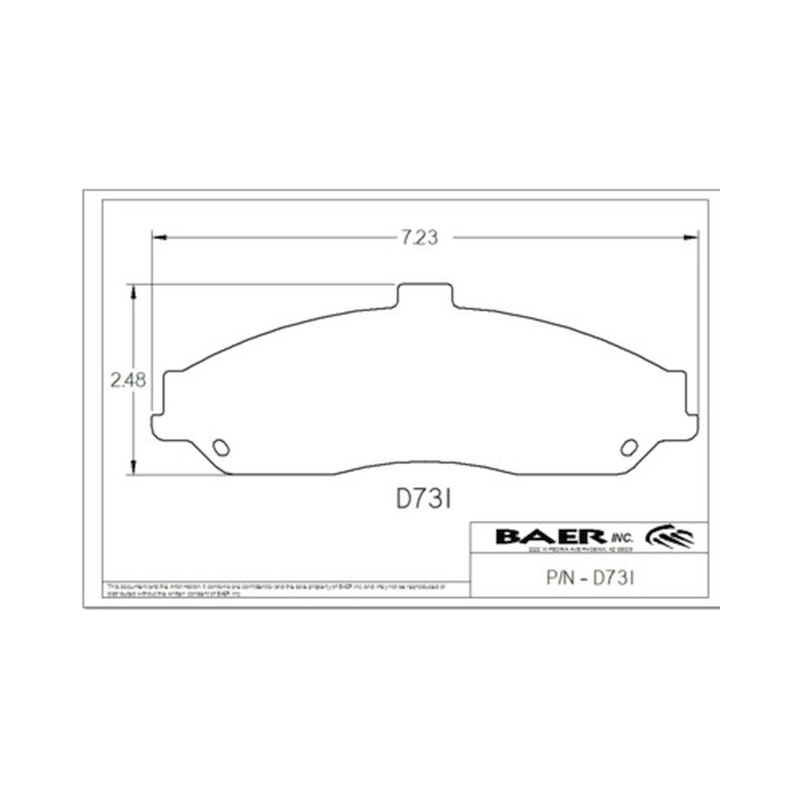 Baer Brakes Replacement Pads for Baer 6P Calipers thumbnail 2