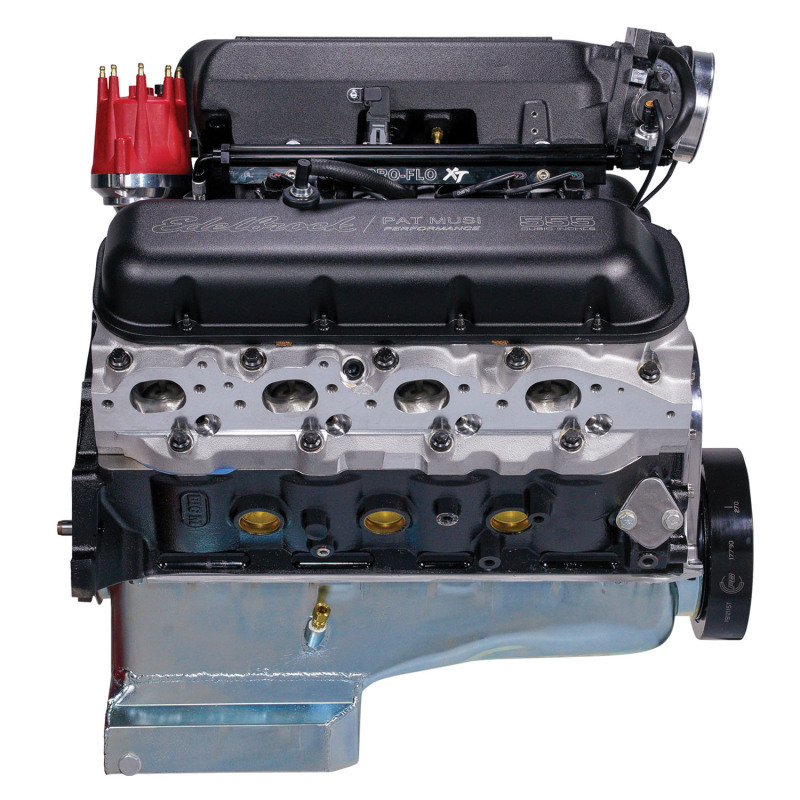 Edelbrock Musi 555 C.I.D. 697 HP Pro-Flo 4 Long Block Crate Engines 49557 Engine, Edelbrock/Musi XT EFI, Big-Block Chevy, and 643 TQ, Engine, Each thumbnail 6