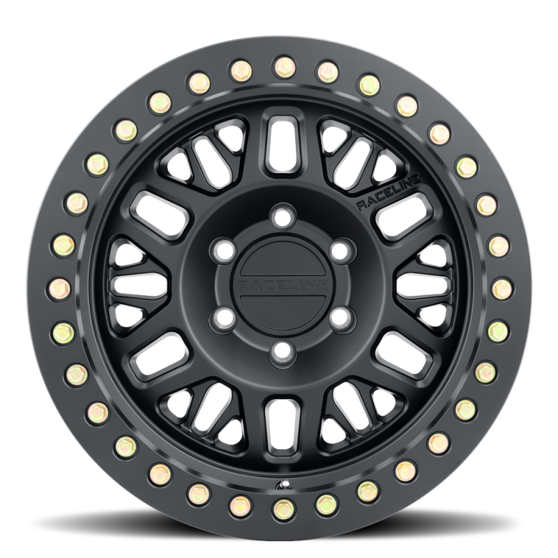 Raceline RT951B Ryno 17x9in / 6x139.7 BP / -12mm Offset / 106.1mm Bore - Satin Black Beadlock Wheel thumbnail 2