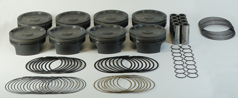 Mahle MS Piston Set GM LS 427ci 4.065in Bore 4.125in Stk 6.125in Rod .927 Pin -8cc 10.8 CR Set of 8 thumbnail 4