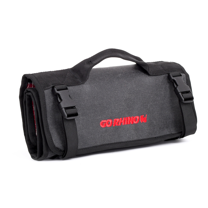 Go Rhino XVenture Gear First Aid Roll - Large (5x5in. Closed) 12oz Waxed Canvas - Black thumbnail 8