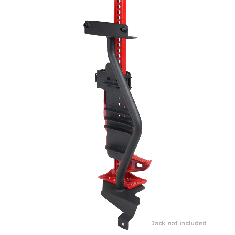 Go Rhino 18-24 Jeep Wrangler JL/JLU/JT Front Fender Jack Mount for Hi-Lift Jack - Tex. Blk thumbnail 9