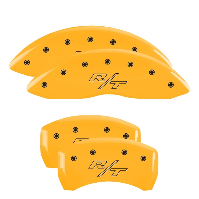 MGP 4 Caliper Covers Engraved Front & Rear Vintage Style/RT Red finish silver ch thumbnail 5