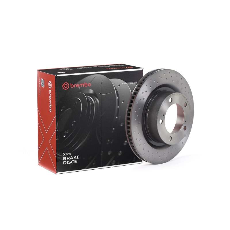 Brembo 2020 Toyota Sequoia Front Premium XTRA Drilled Front Disc Brake Rotor thumbnail 2