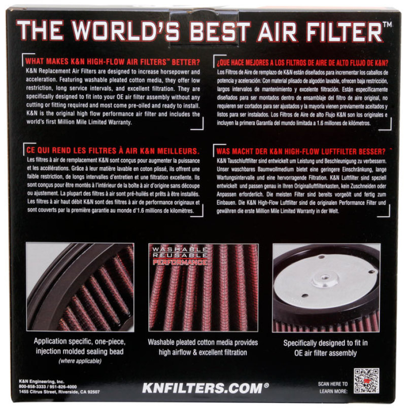 K&N Replacement Element for RK-3929 Custom Air Filter thumbnail 8