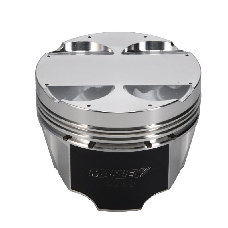 Manley Mitsubishi 4G63/4G63T 86mm Bore 10.0/10.5:1 Comp Ratio -2.5cc Flat Top T/T Piston Set thumbnail 9